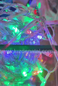 CORDÃO 100 LEDS COLORIDO 8M