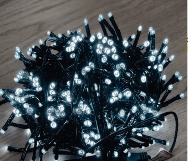 300 LEDs br 8f fio verde 8F