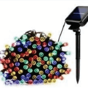Cordão 100 Leds color solar
