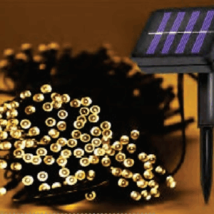 Cordão 100 Leds WARM solar