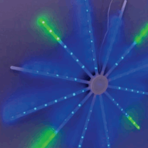 CONJUNTO TUBOS 96 LEDs FOGOSO DE ARTIFÍCIO RGB MULTIFUNÇÕES USB