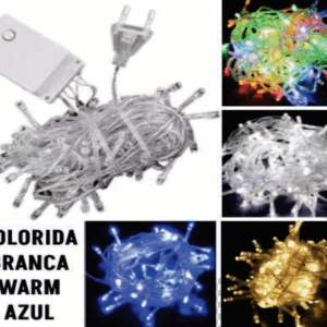 CORDÃO 20 LEDS PISCA BIVOLT (color/WM/BR/AZ)