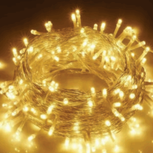 400 LEDs WARM 8f fio transp 30m