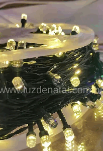 400 super leds warm 8f fio verde 31V IP44 50m c/memoria