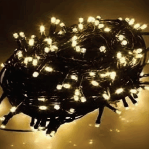 300 leds Warm fixos fio verde 31V IP44 tom m/mf 30m