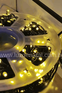 500 leds Ouro 10f fio verde 31V IP44 50 m c/memoria