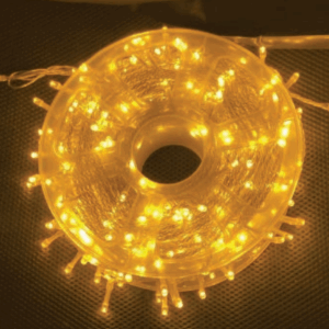 500 leds Ouro 10f fio Transp 31V IP44 50 m c/memoria
