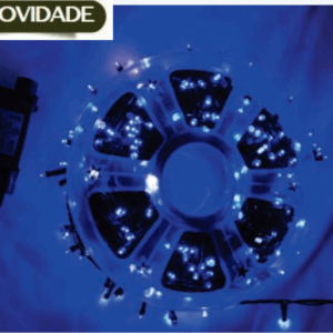 500 leds (400 fixo azul e 100 strobinhos brancos) 31V IP44 50m