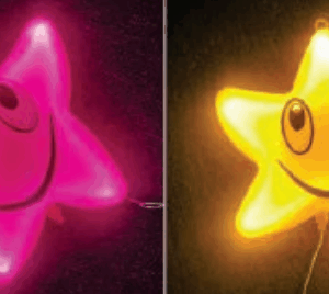 Estrela Feliz de LED - sortidos
