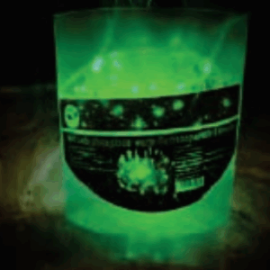 100 LEDs verde 8 funções  fio transparente