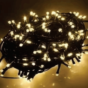 300 LEDs Warm fio verde Ø1.8mm tom m/mf uso externo IP44