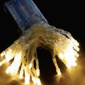 50 Leds Warm pisca - pilha