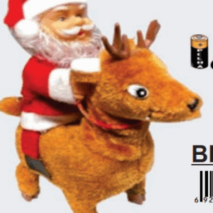 Papai-noel andando na rena, musical.