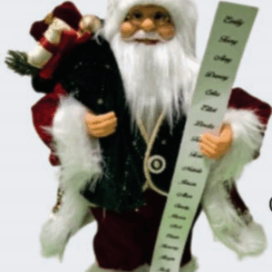 Papai Noel roupa vermelha 30cm