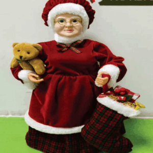 Mamãe Noel Luxo c/ Urso 60cm