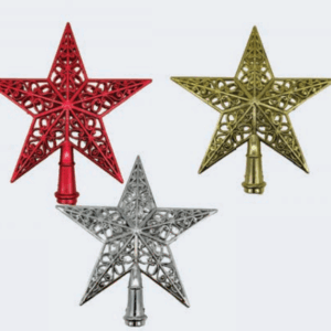 Estrela ponteira 3D vazada 14,5cm