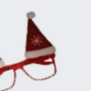 Oculos Natalino vermelho sortdos