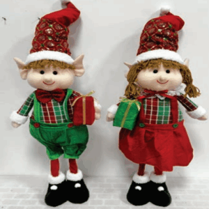 Enfeite Natalino Duende Em Pé 64cm