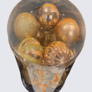 Bolas sortidas 5cm decoradas Rosê