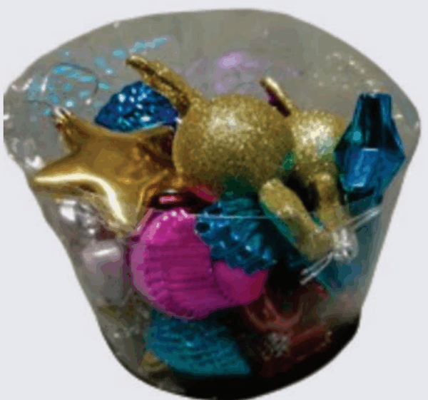 Enfeites sortidos para árvore de natal