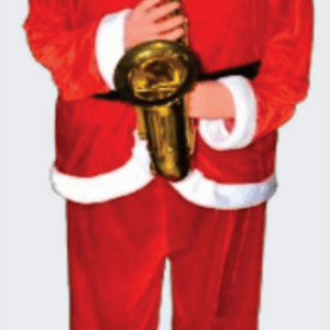 Papai-Noel Gigante c/saxofone 1,80m Bivolt